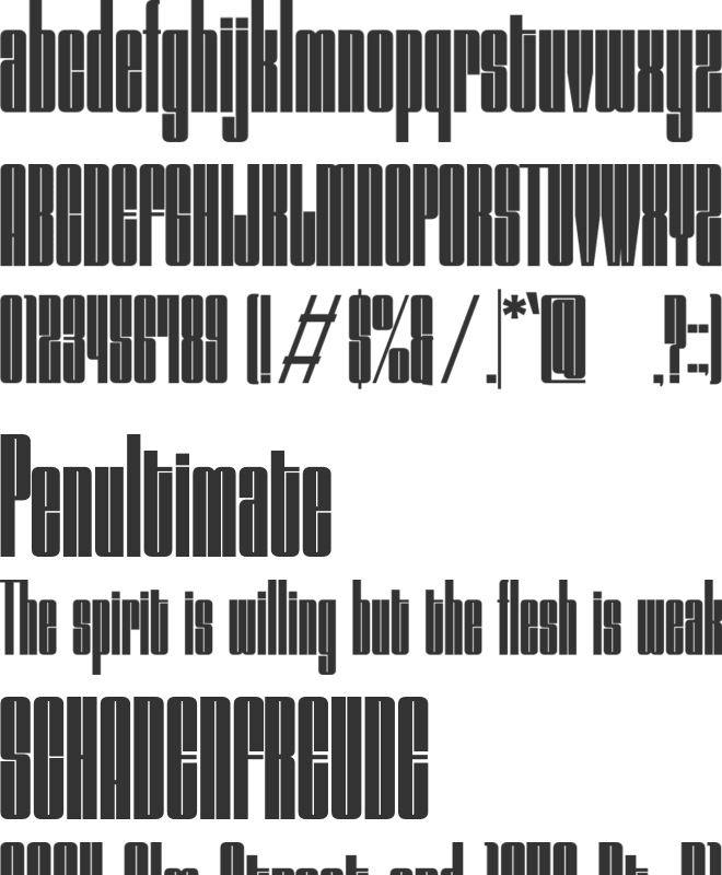 Gavynta font preview