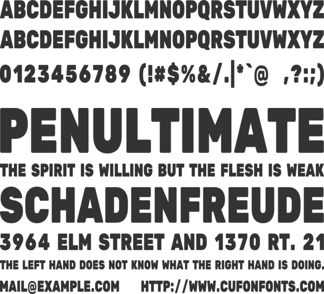 Everyone font preview