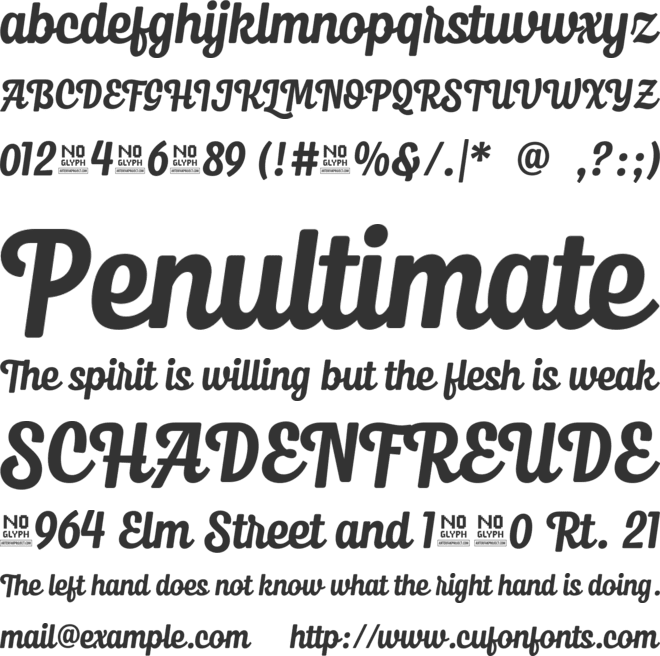 Sunday Ballerina font preview