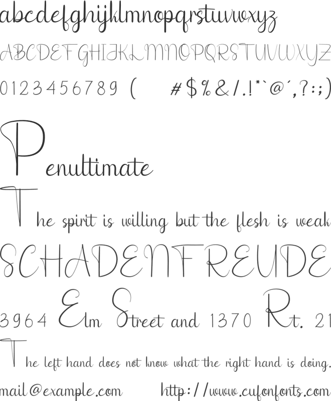 Rose Good font preview