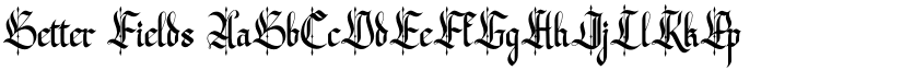 Better Fields font