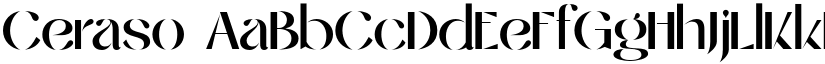 Ceraso font