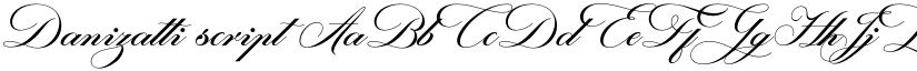 Danizatti script font