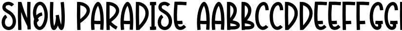 Snow Paradise font