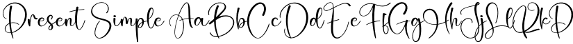 Present Simple font