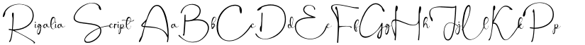 Rigalia Script font