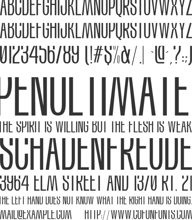 Lackota font preview