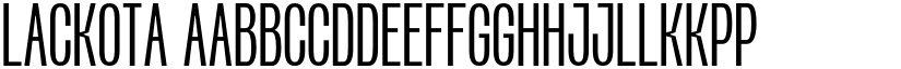 Lackota font