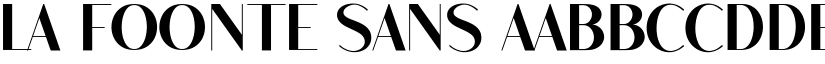 La Foonte Sans font