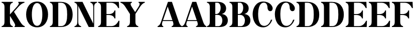 Kodney font