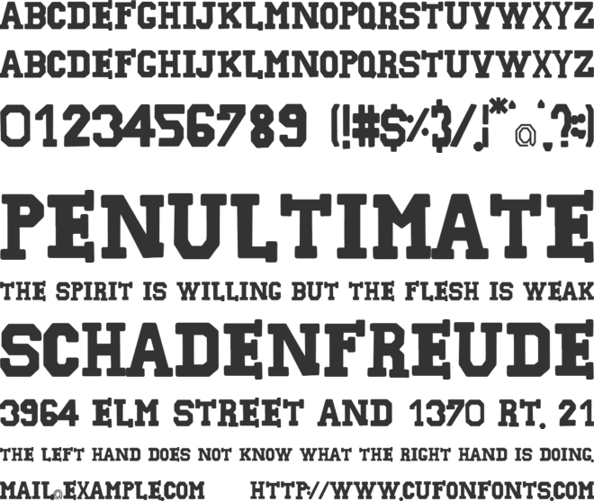 Echoline font preview