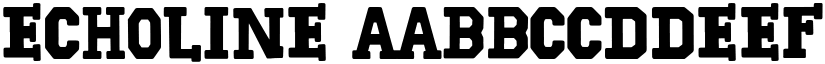 Echoline font