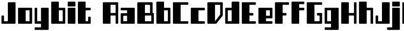 Joybit font