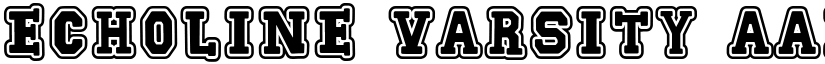 Echoline Varsity font
