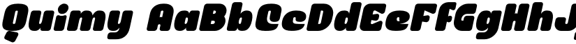 Quimy font
