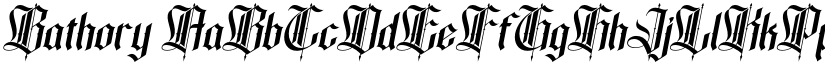 Bathory font