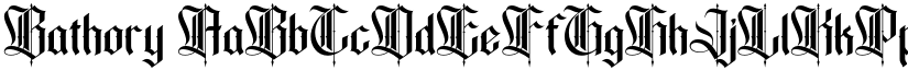 Bathory font