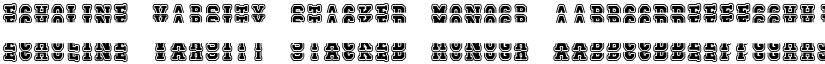 Echoline Varsity Stacked Monogr font