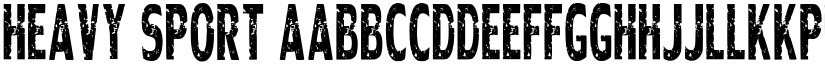Heavy Sport font