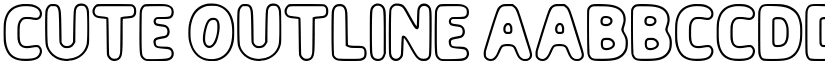 Cute Outline font
