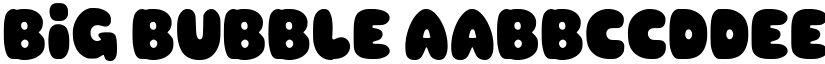 Big Bubble font