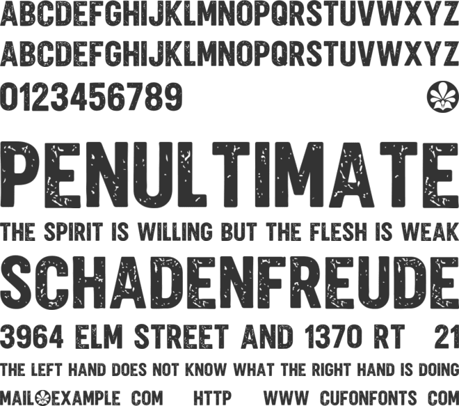 Inkcorrode font preview