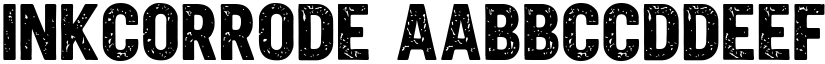 Inkcorrode font