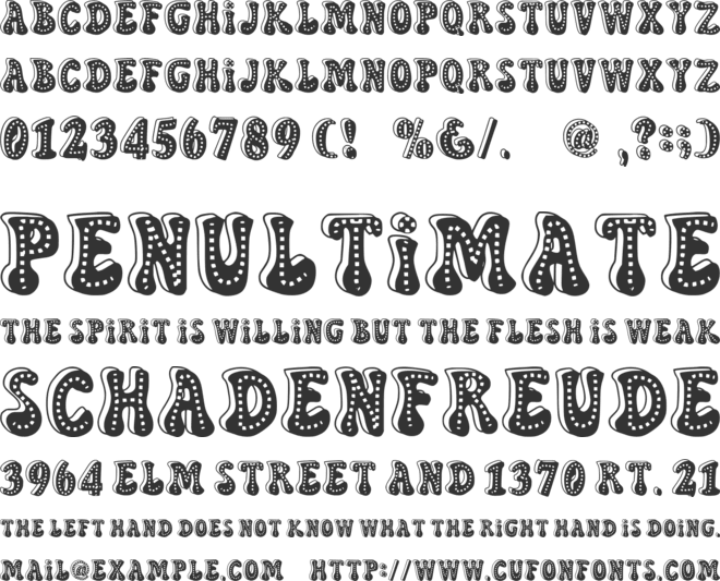 Starblink font preview