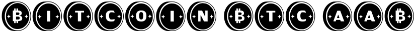 Bitcoin Btc font