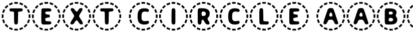 Text Circle font