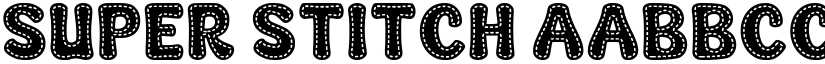 Super Stitch font
