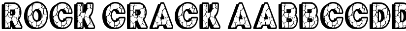 Rock Crack font
