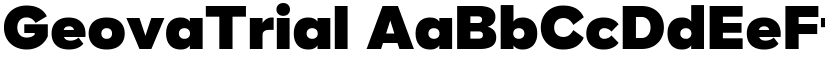 GeovaTrial font