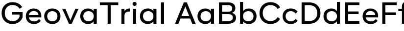 GeovaTrial font