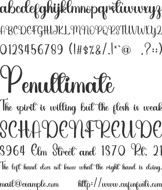 Sweet Vintage font preview