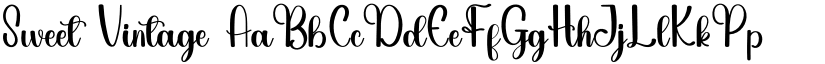 Sweet Vintage font