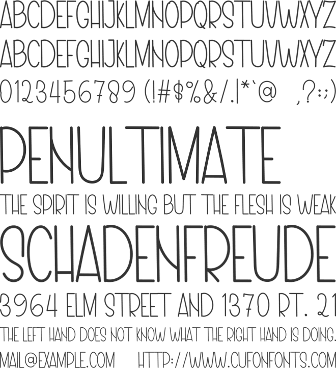 GOOD NIGHT font preview