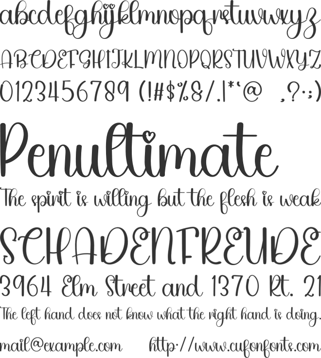 Sweet Pumpkin font preview