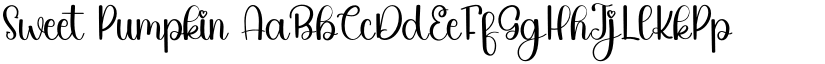 Sweet Pumpkin font