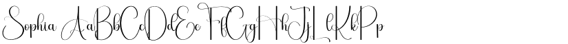 Sophia font