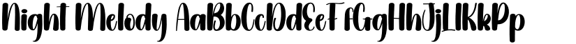 Night Melody font