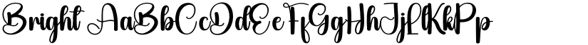 Bright font