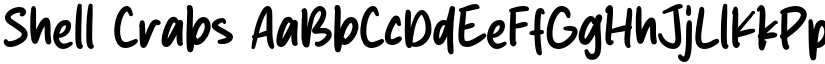 Shell Crabs font