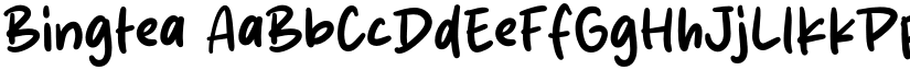 Bingtea font