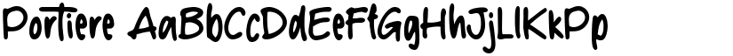 Portiere font