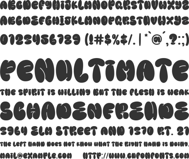 Super Fortune font preview