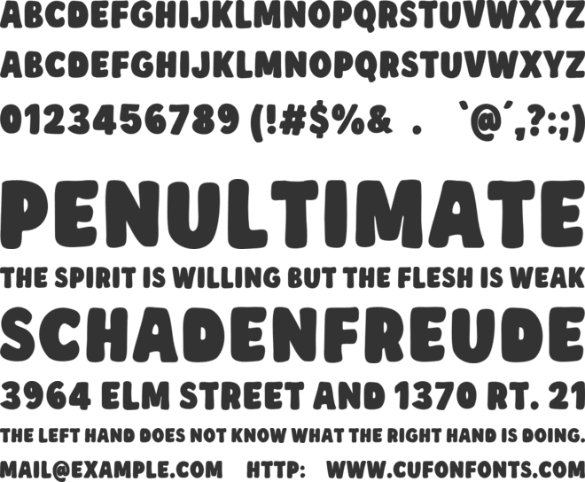 Creamy Soup font preview