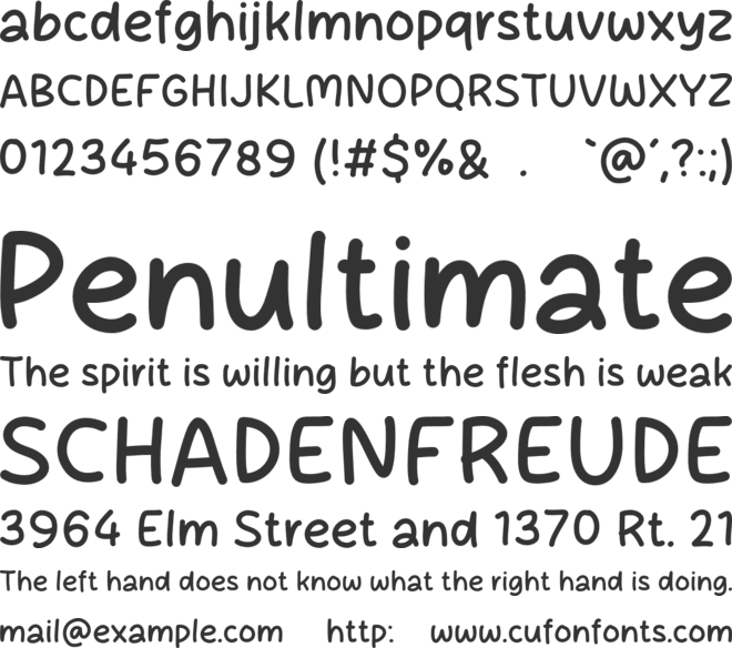 Gurame Fish font preview