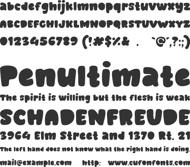 Mickly Frog font preview