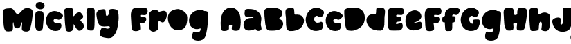 Mickly Frog font